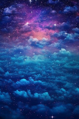 Obraz premium Starry sky wallpaper, modern style. AI generative