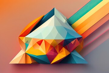 Colorful Bright Design of Abstract Background. Generative AI