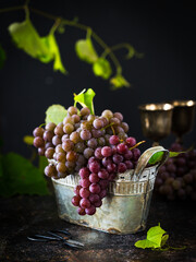 Grapes in a basket