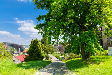 Fototapeta na wymiar Beautiful Kalemegdan park in Belgrade
