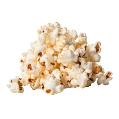 popcorn isolated on transparent background cutout