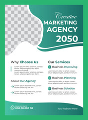 Corporate business flyer design template
