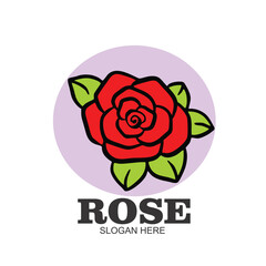 Free design logo icon illustration rose