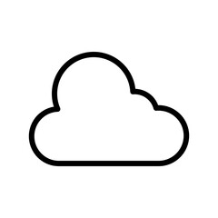 Cloud, Weather Icon Set. Logo illustration on white background. Flat design style.