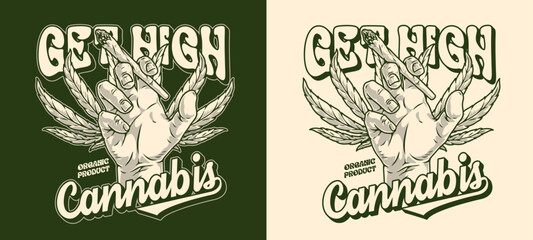 Hand with joint monochrome sticker