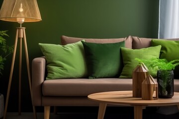 Luxurious Elegant Living Room Decor. Generative AI