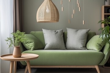 Luxurious Elegant Living Room Decor. Generative AI