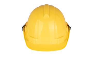 Yellow safety helmet.