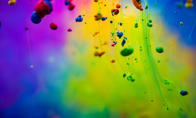 Pride Month - LGBTQ+ Abstrakter dynamischer Hintergrund Symbolbild  mit den bunten Farben des  Regenbogens