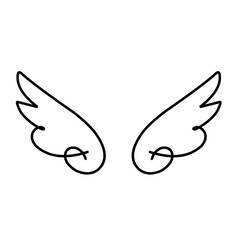 wing outline vector