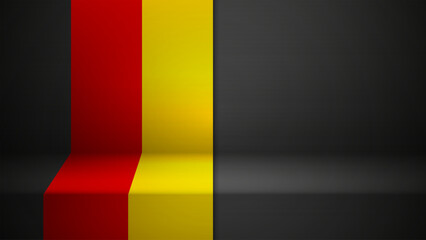 3d background with flag of Germany