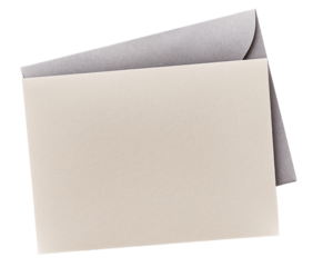 Blank envelopes gray colored isolated