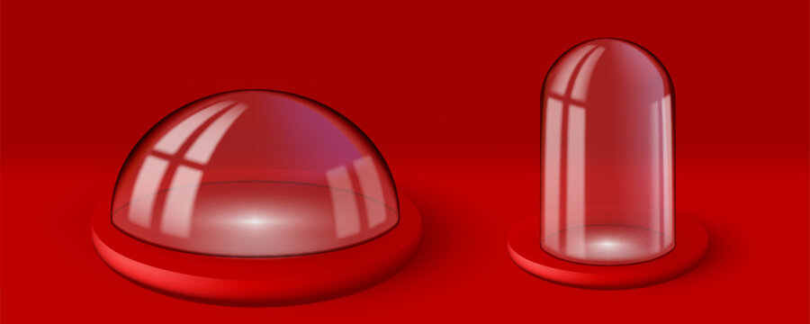 3D Spherical Laboratory Or Exhibition Glass Dome
