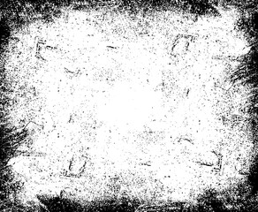 Overlay scratched design background. Black and white grunge background with scratches and cracks