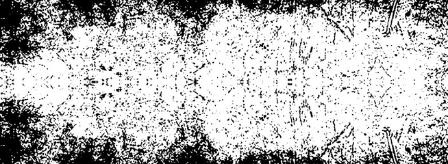 Distressed black and white grunge seamless texture. Overlay scratched design background. Grunge texture background with space
