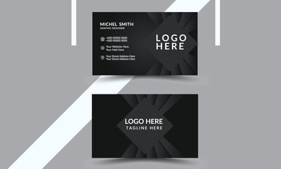 Business card design template, Clean professional business card template, visiting card, business card template.