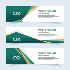 Vector modern set of colorful abstract banners. For card and banner needs. Vector Illustration