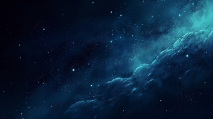 blue space background, in the style of large canvas format, nightscape