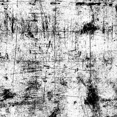 Distressed black and white grunge seamless texture. Overlay scratched design background. Grunge texture background with space