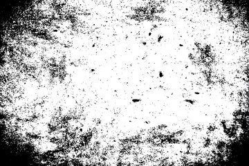 Overlay scratched design background. Black and white grunge background with scratches and cracks