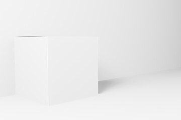 Square box mockup, cosmetic, packaging mockup design