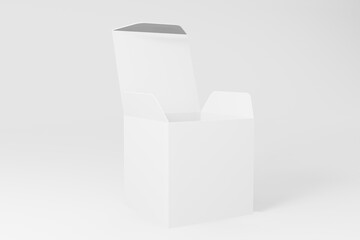 Square box mockup, cosmetic, packaging mockup design