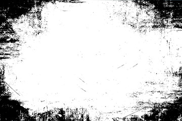 Black and white grunge background with scratches and cracks. Texture, wall, concrete texture background with space