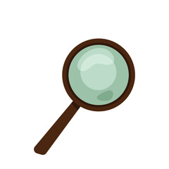 Magnifying glass vector illustration. Optical lupa design isolated on