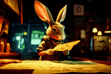hitech rabbit reading from page