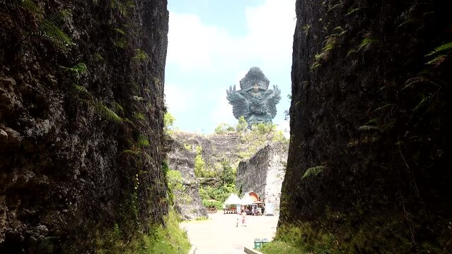 Bali, Indonesia,  The GWK Cultural Park outside of Denpasar with statues of Hindu gods 