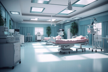 hospital background for website, AI generative