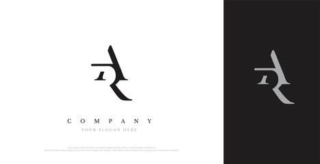 Initial AR Logo Design Vector 