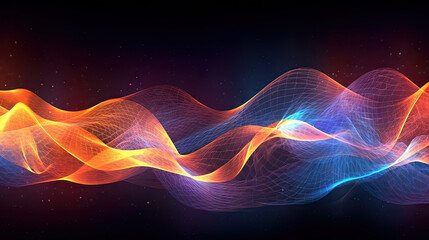 Obraz premium Energy wave background