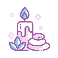 Spa icon design in four variation color