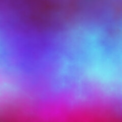 Neon Colored Cloud Gradient in Blue, Pink and Purple