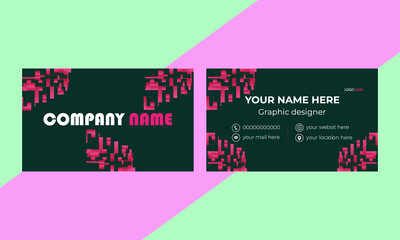 Free vector modern visit card template