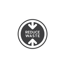 symbol of reduce waste, reduce garbage, vector art.