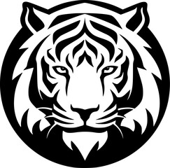 Tiger - High Quality Vector Logo - Vector illustration ideal for T-shirt graphic