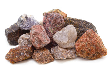 Pile of colorful stones.