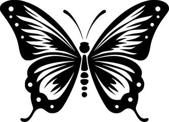 Butterfly | Minimalist and Simple Silhouette - Vector illustration