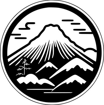 recommend clip art: Japan | Black and White Vector illustration