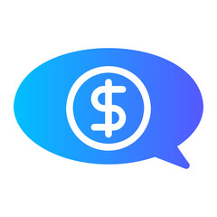 Obraz premium money gradient icon