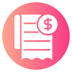 invoice gradient icon