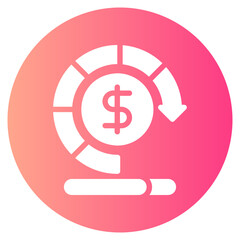 performance money gradient icon