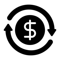 dollar glyph icon