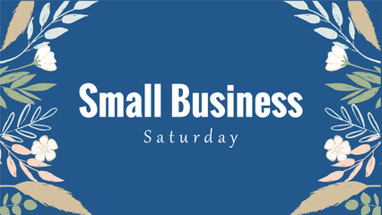 Small business saturday Holiday concept. Template for background, banner, card, poster, t-shirt with text inscription