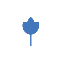 floral nature relax solid icon