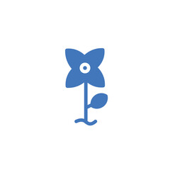 floral nature relax solid icon