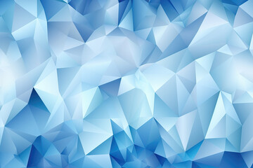 blue geometric triangle background, ai generated
