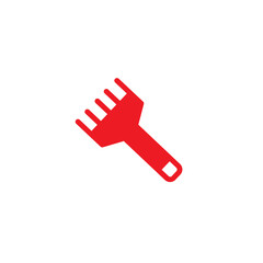 hair brush spa solid icon